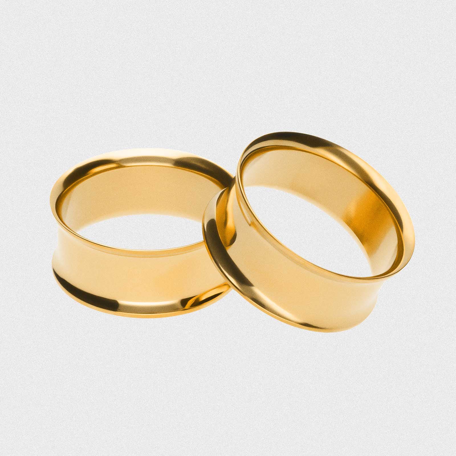 Gold PVD Double Flare Tunnel