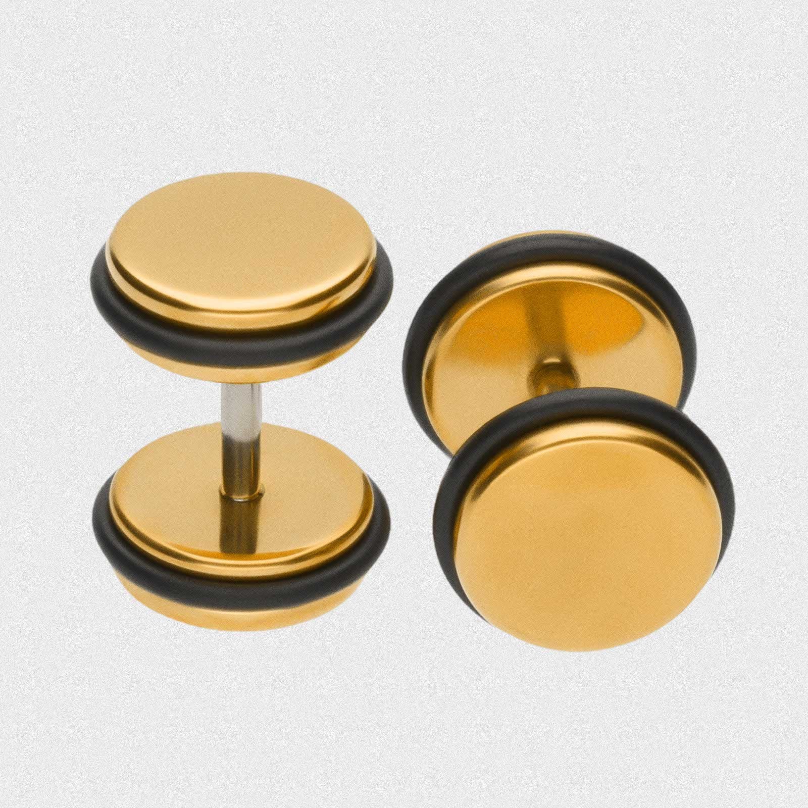 Gold PVD Fake Gauge Plug