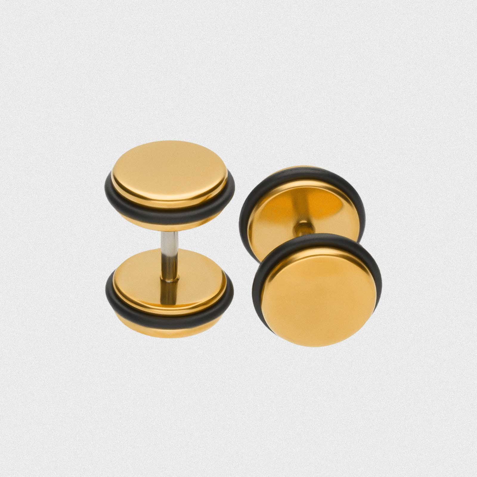 Gold PVD Fake Gauge Plug