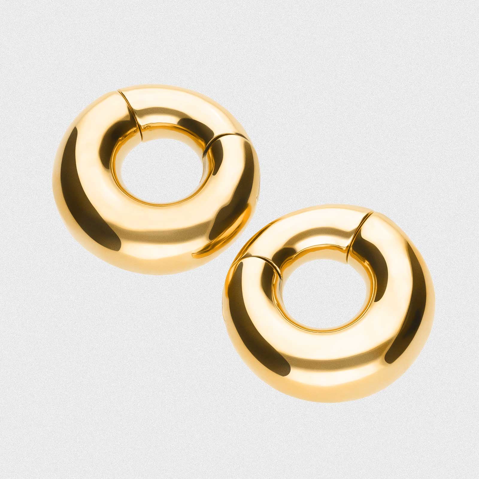 Gold PVD Magnetic Circle Ear Weight