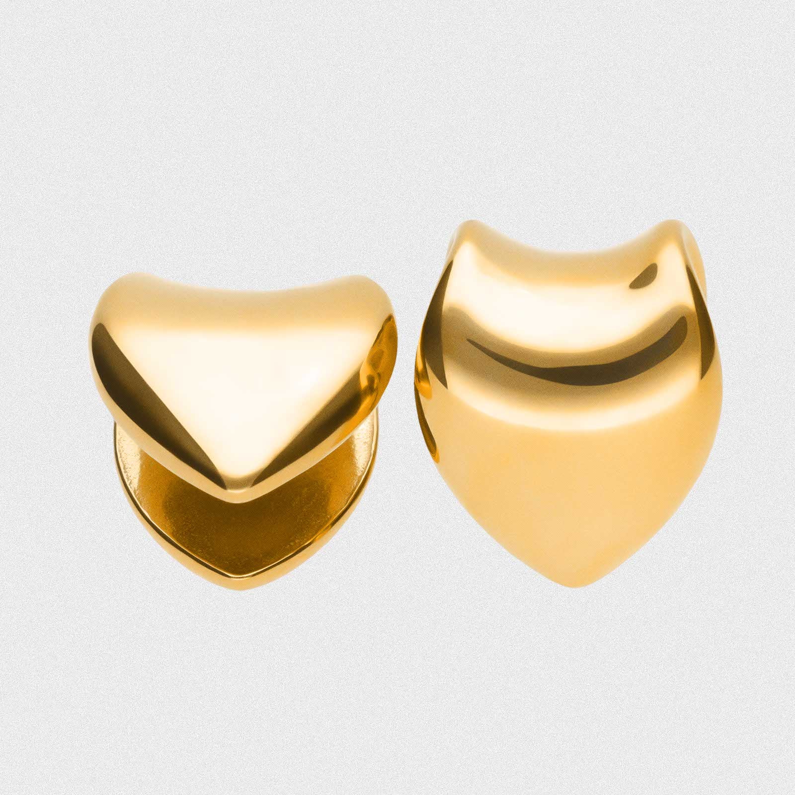 Gold PVD Saddle Ear Weight Hanger
