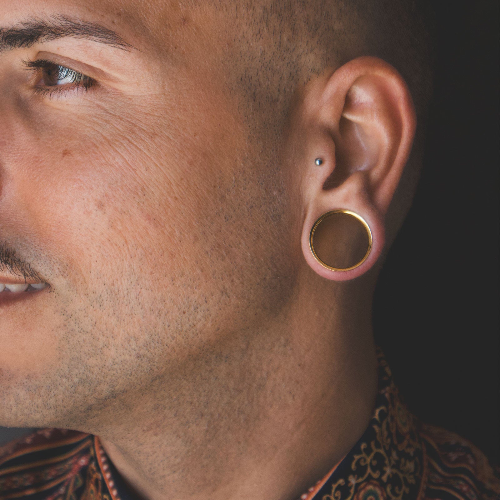 Single Flare Tunnel Earrings Sizes 2mm (12g) Pair