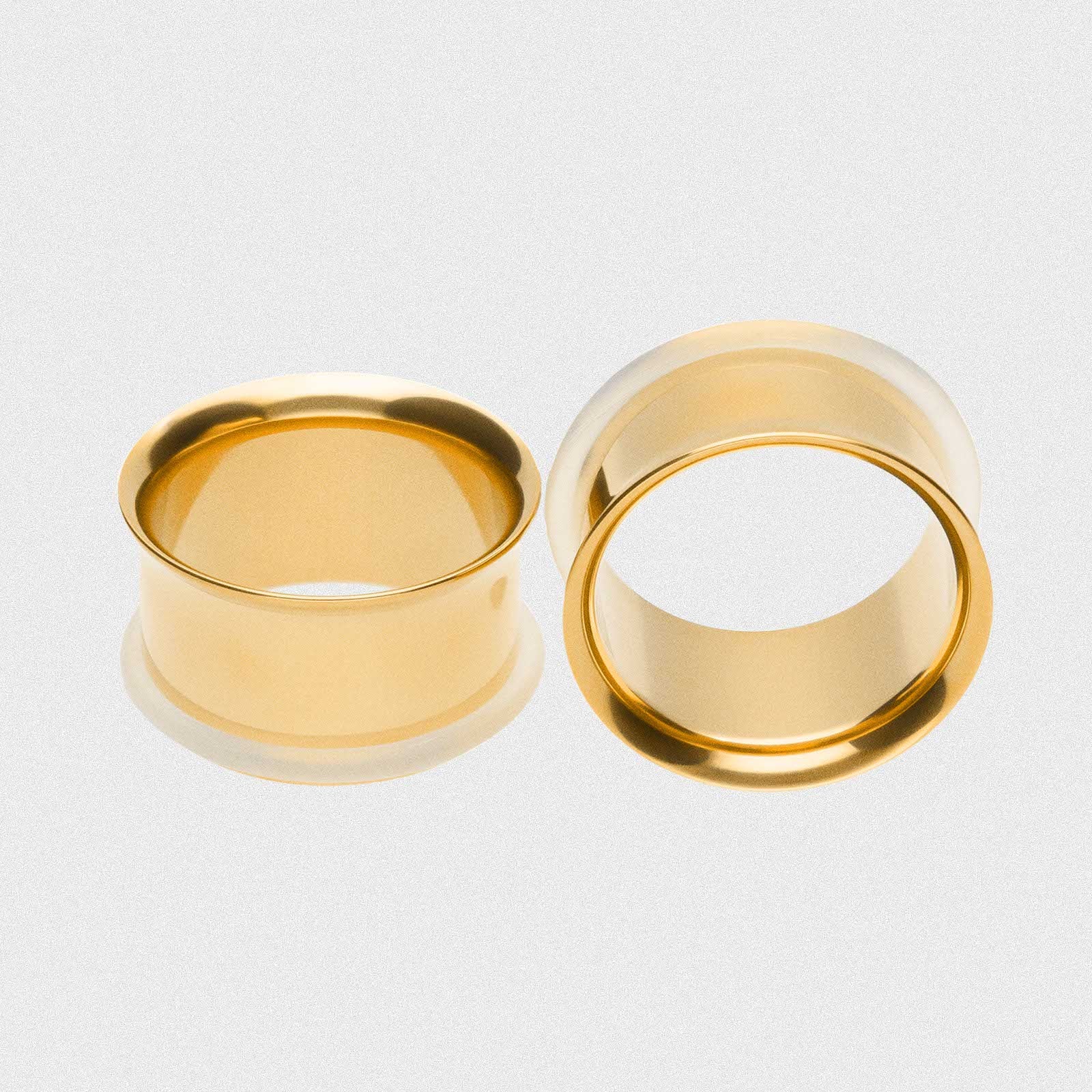 Gold PVD Single Flare Tunnel