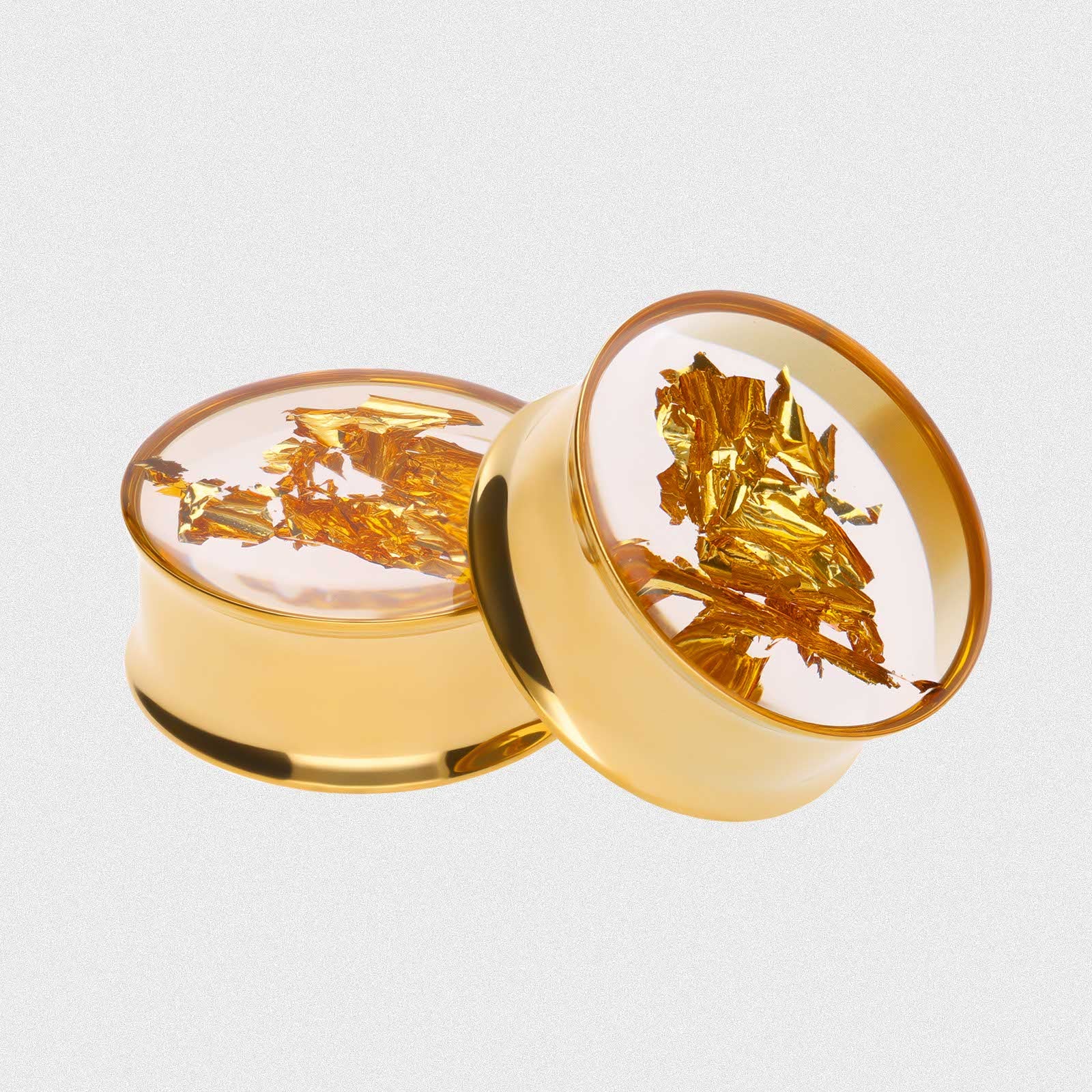 Golden Flake Double Flare PVD Plug