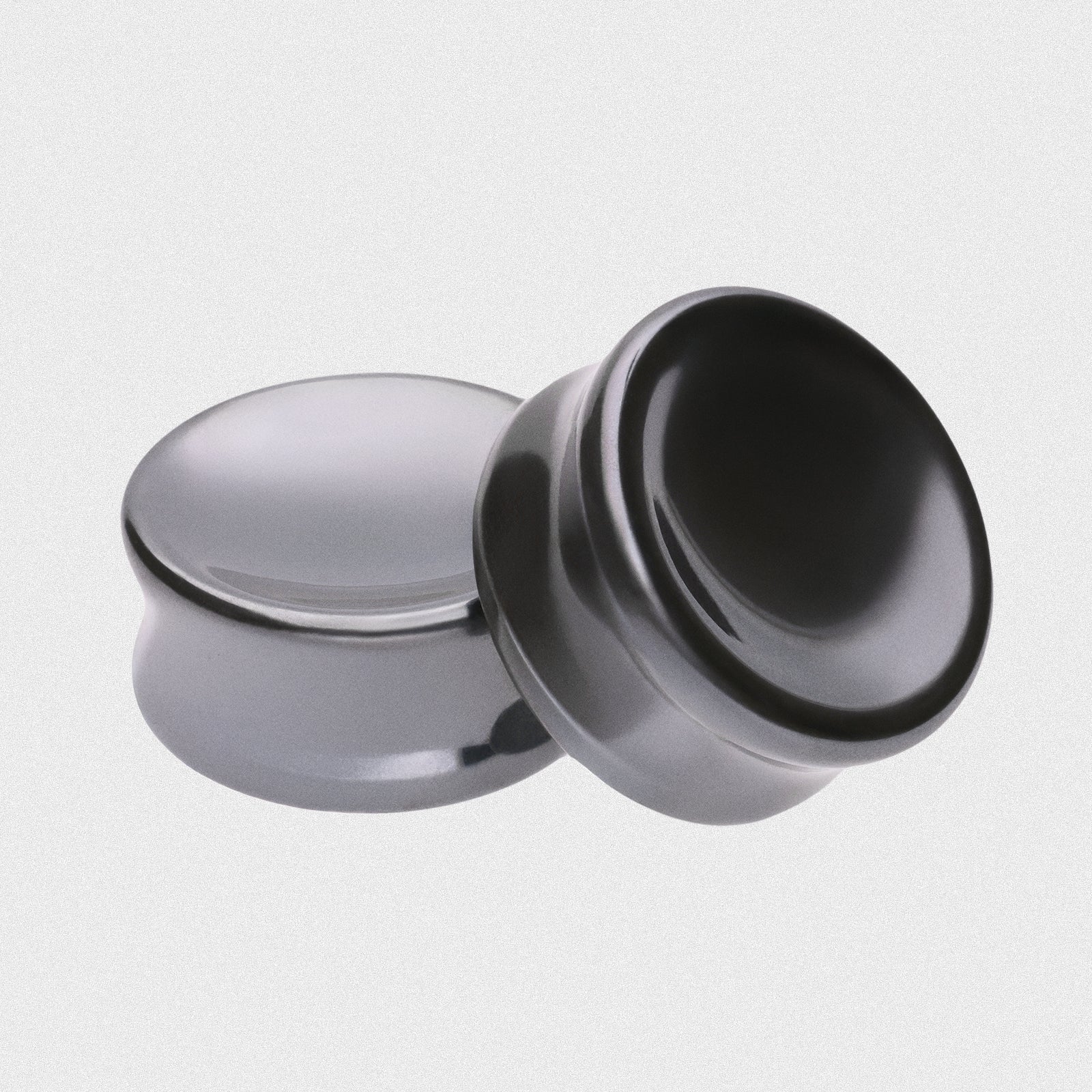 Hematine Double Flare Concave Stone Plug
