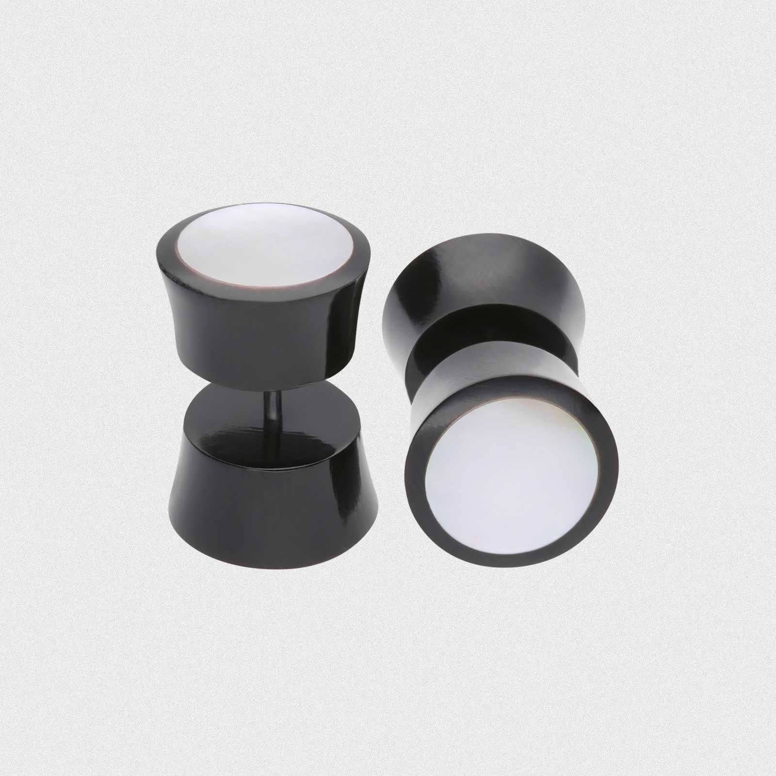 Horn Fake Gauge Plug With MOP Inlay