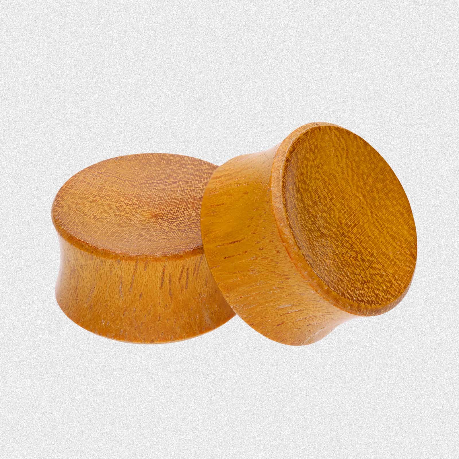 Jackfruit Wood Double Flare Concave Plug