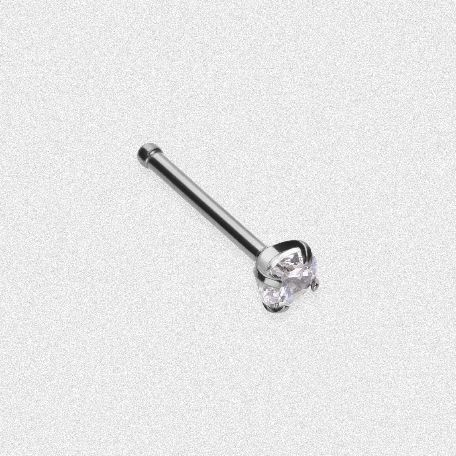 Jewelled Titanium Nose Stud (Nose Bone)