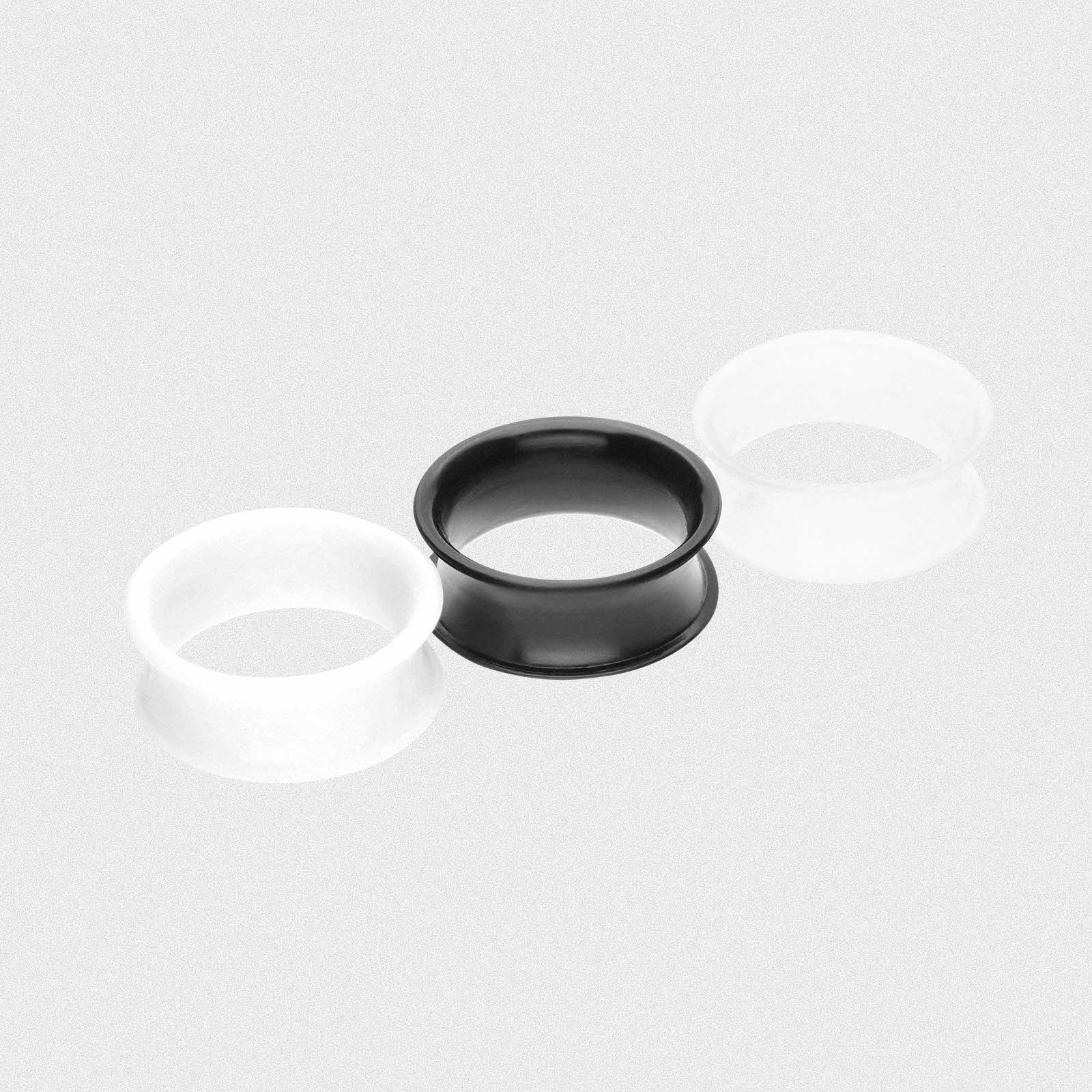 Monochrome Silicone Double Flare Tunnel Bundle