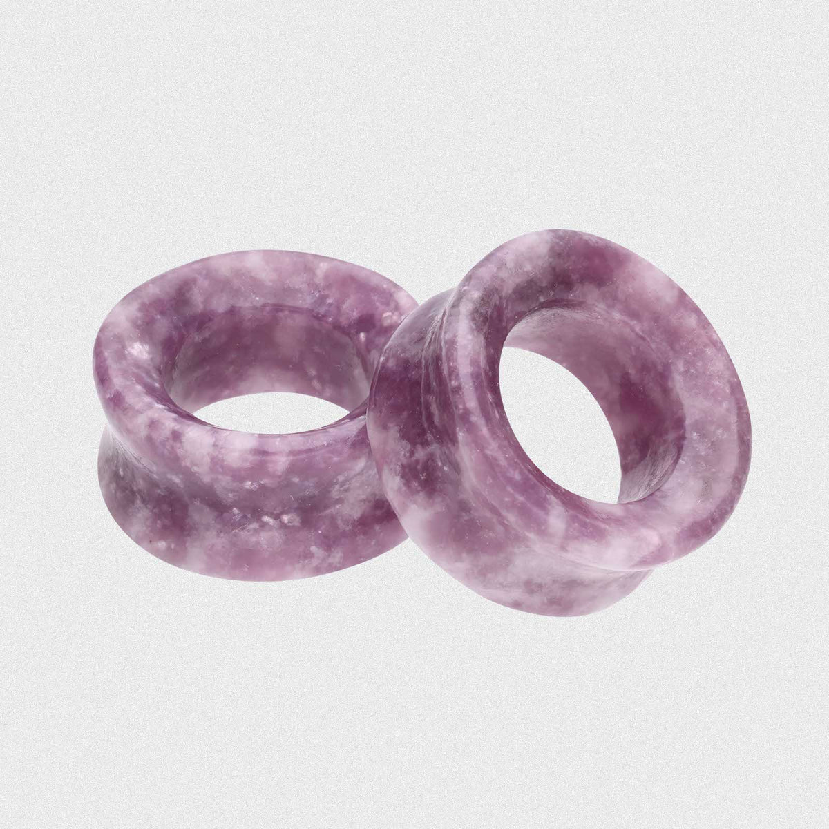 Moondevite Double Flare Concave Stone Tunnel