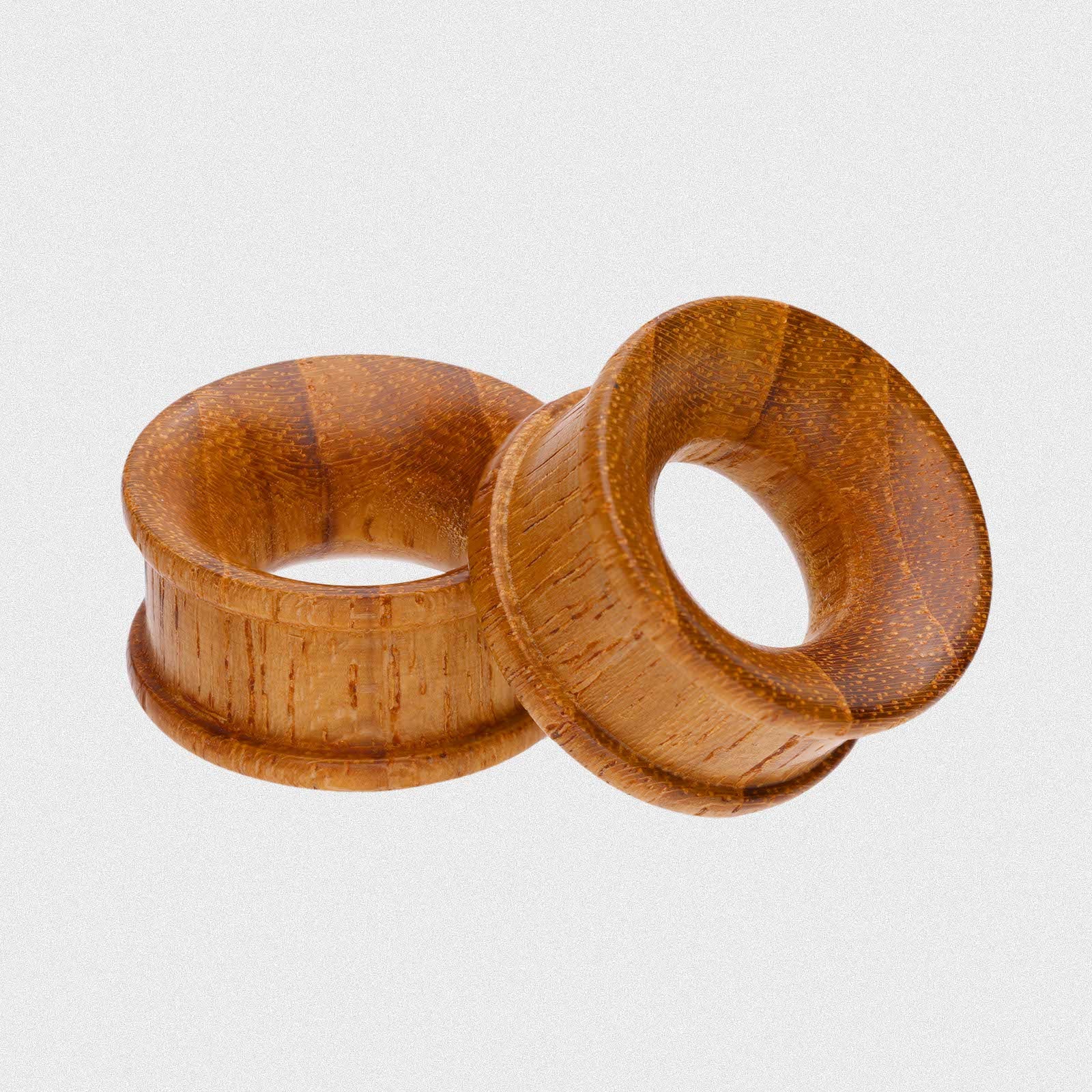Olive Wood Double Flare Concave Tunnel