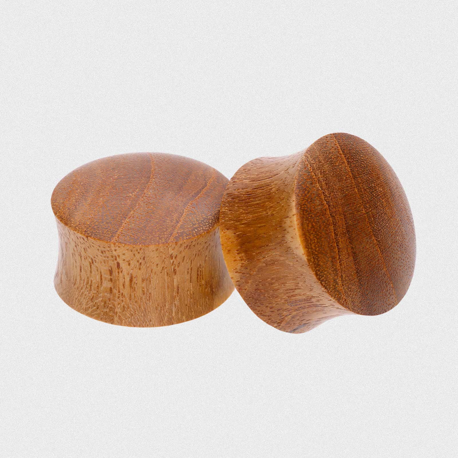 Olive Wood Double Flare Convex Plug