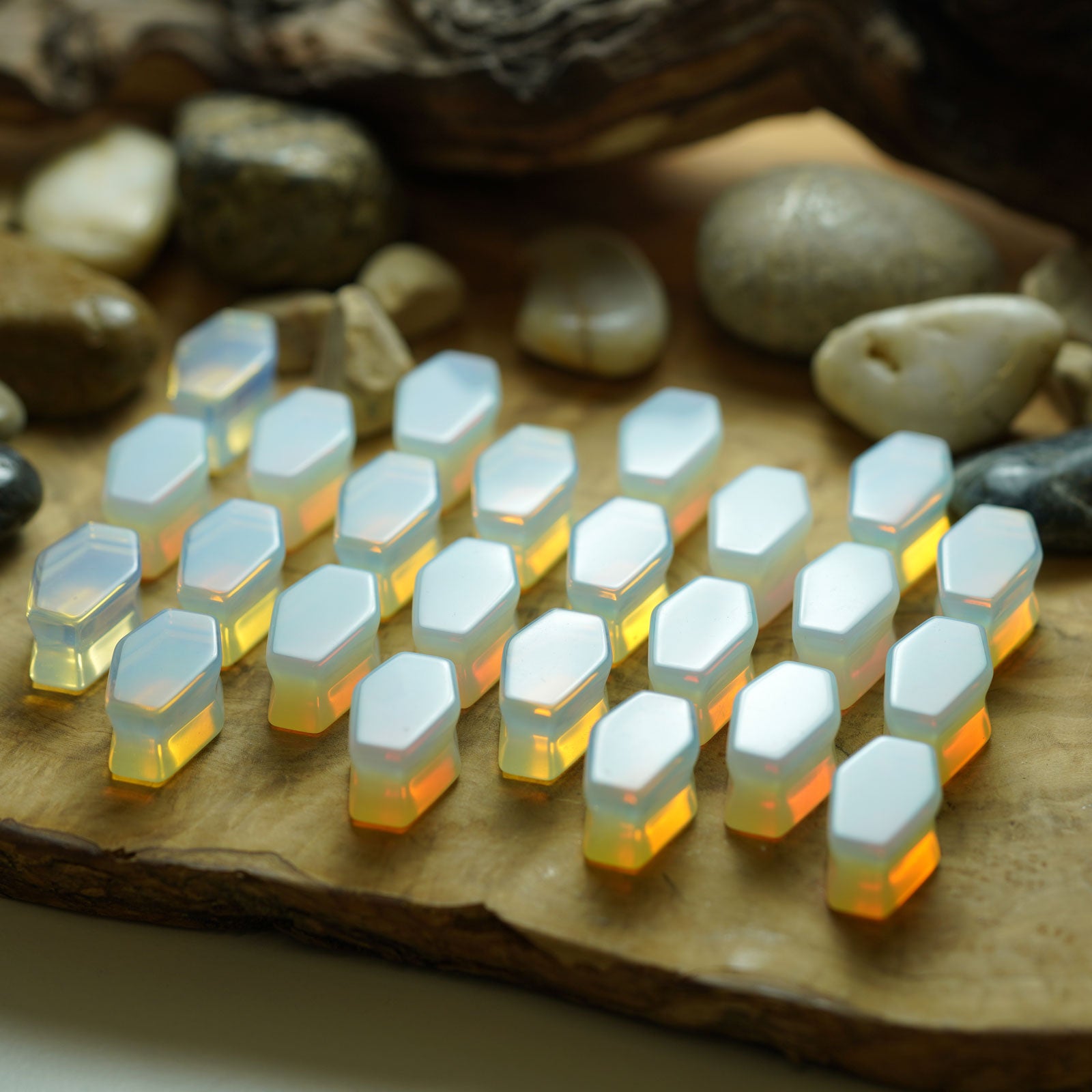 Opalite Double Flare Coffin Plug Group Shot Two