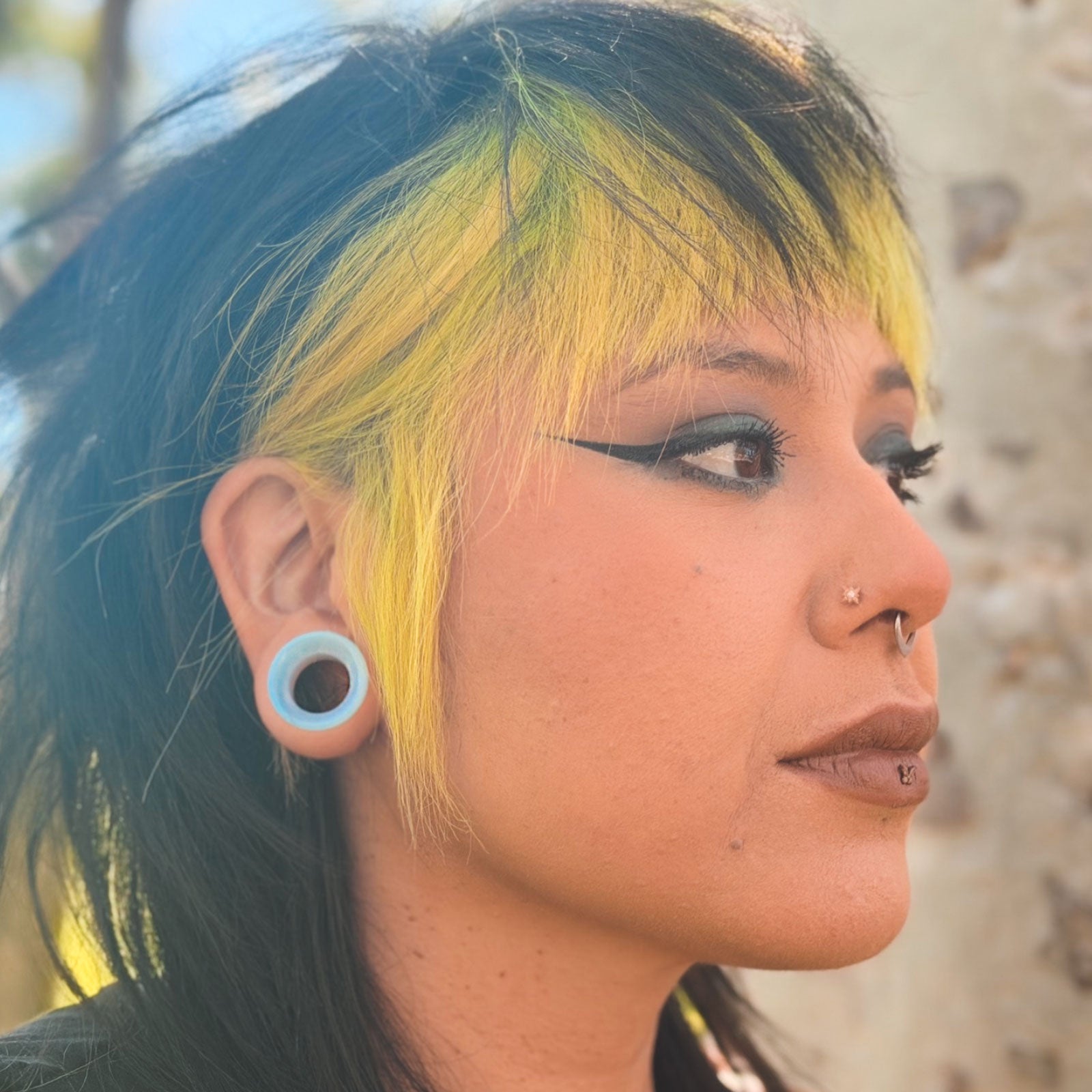 Opalite Double Flare Concave Tunnel Model Shot