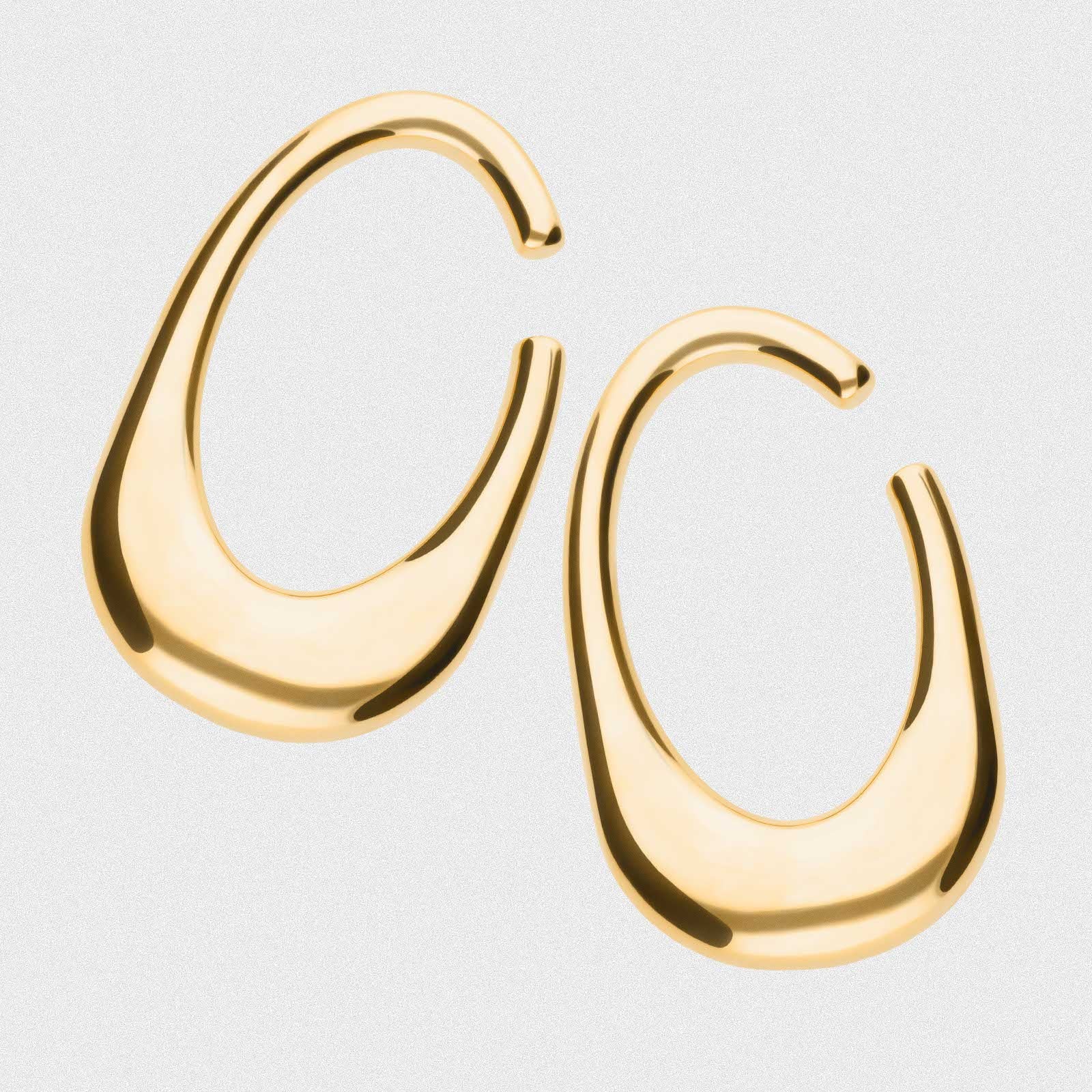 Oval Gold PVD Surgical Steel Ear Weight