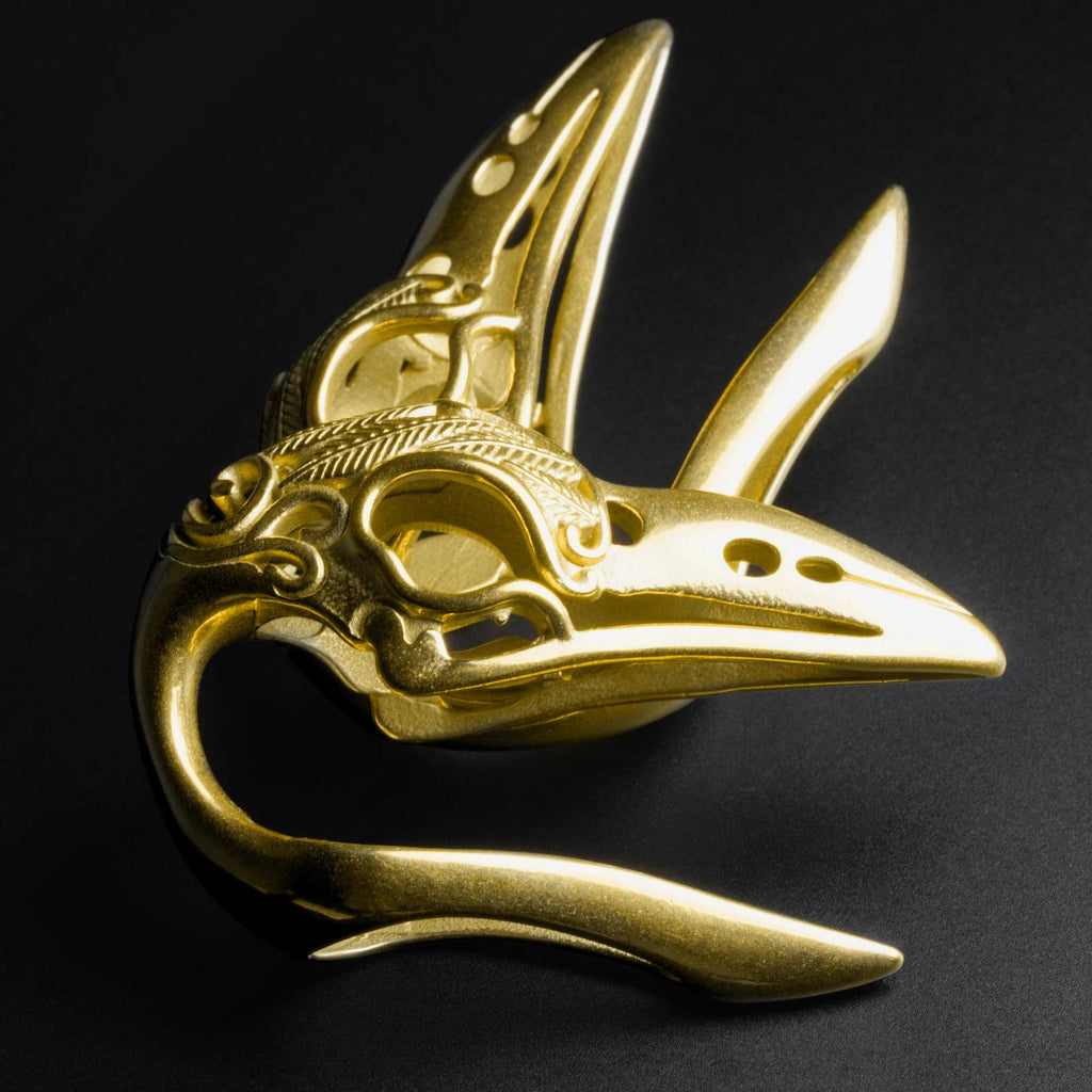 Regal Gold PVD Bird Skull Ear Weight