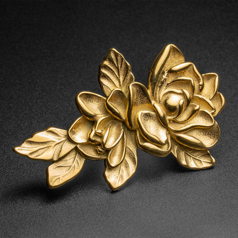 Rose And Vine Gold PVD Ear Weight