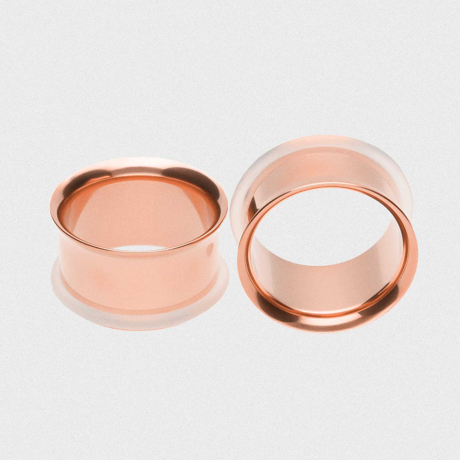 Rose Gold PVD Single Flare Tunnel