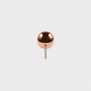 Rose Gold PVD Titanium Ball Threadless Top