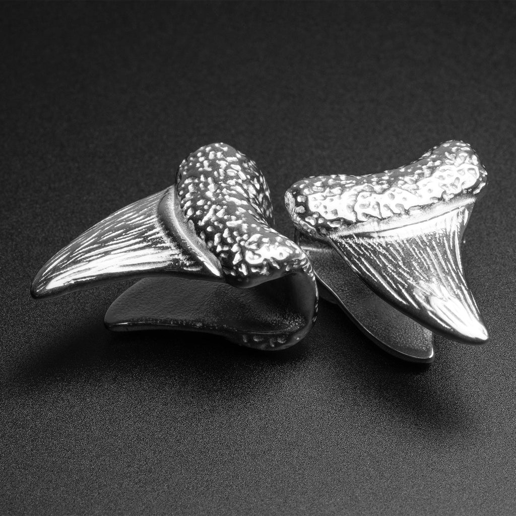Shark Tooth Surgical Steel Ear Weight