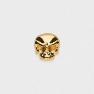 Skull 18k Gold Plated Threadless Top