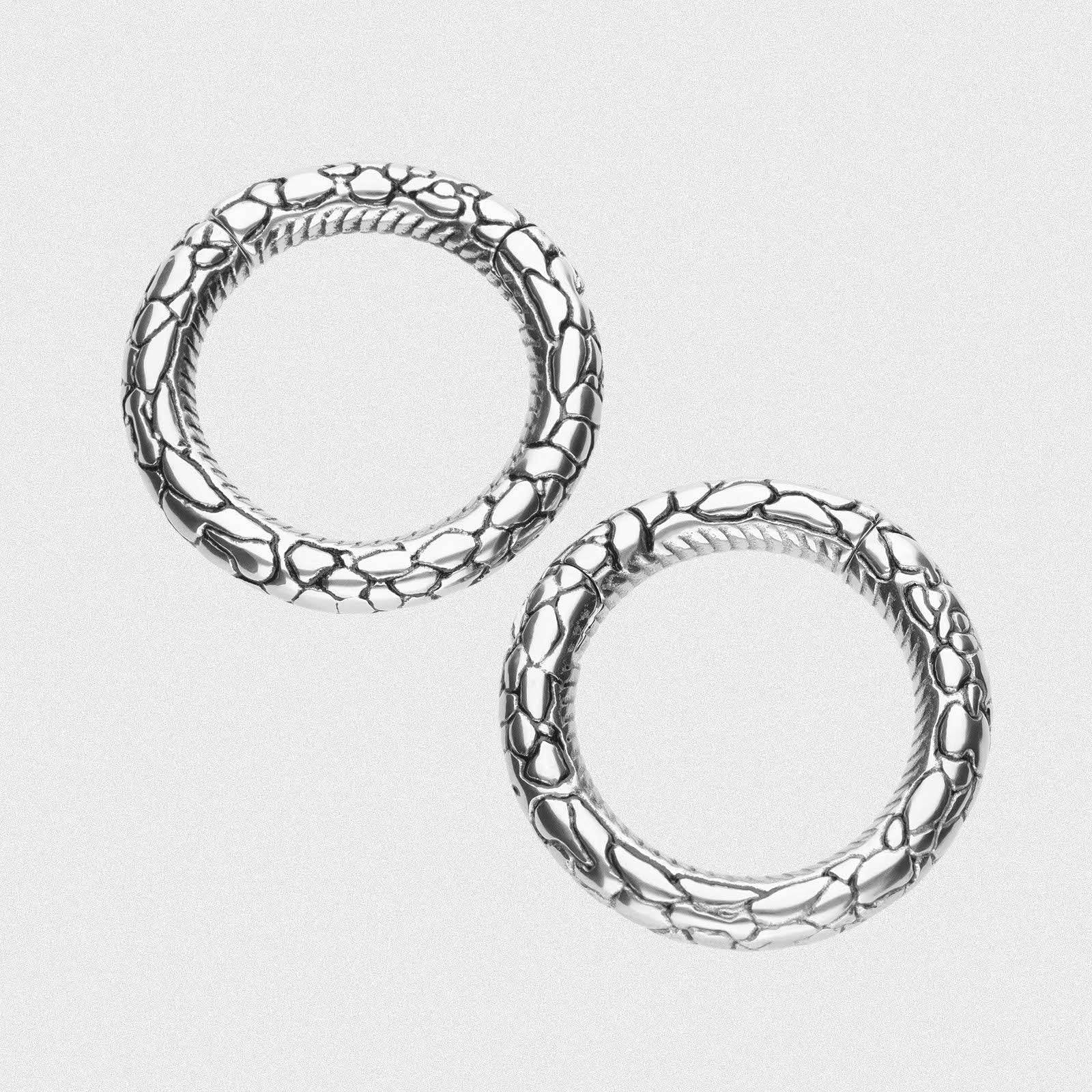 Snake Skin Surgical Steel Magnetic Ear Weight