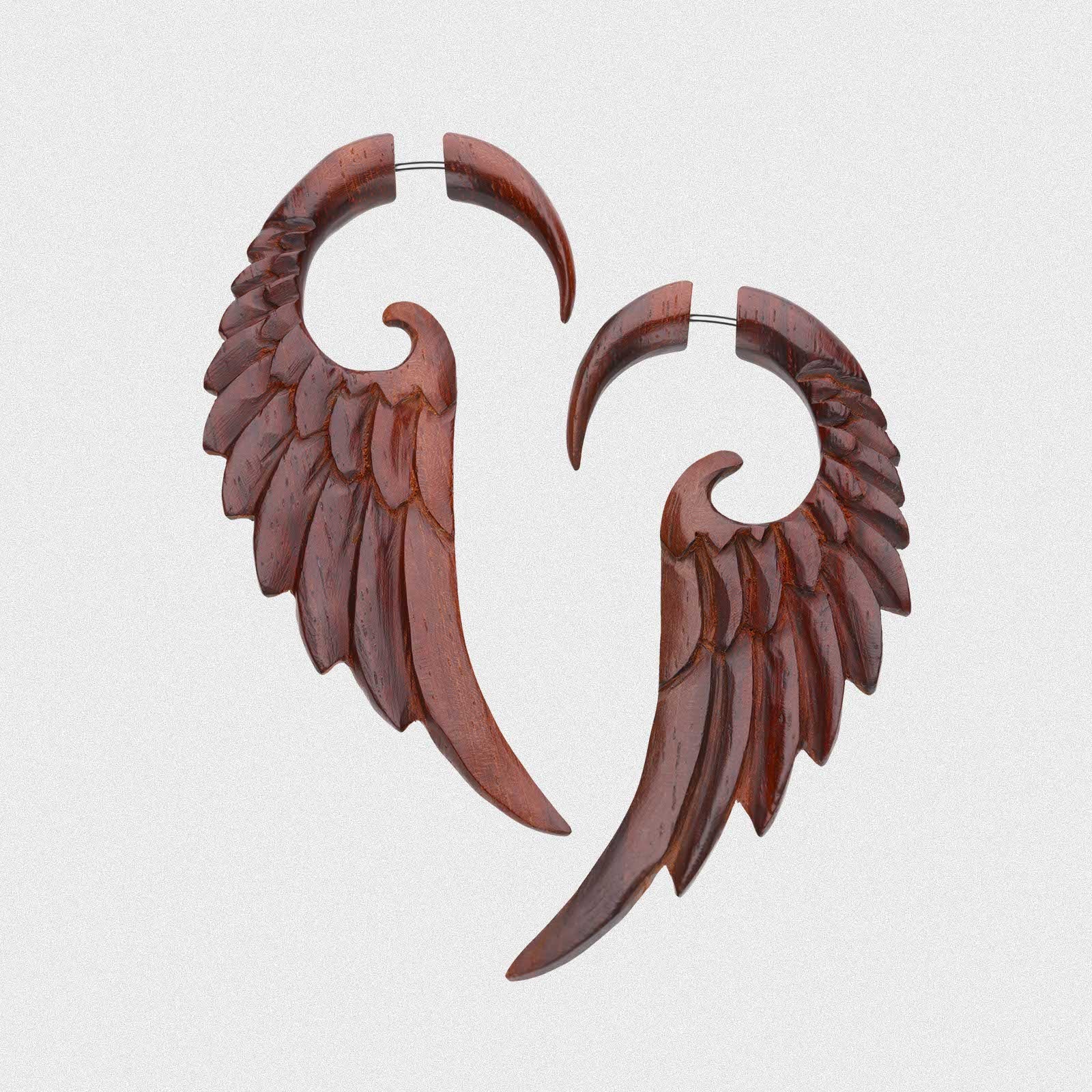 Sono Wood Fake Gauge Angel Wing