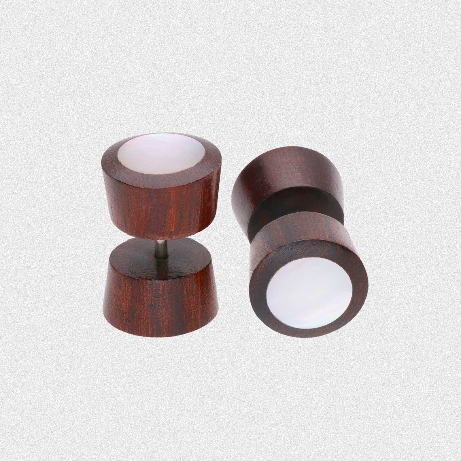 Sono Wood Fake Gauge Plug With MOP Inlay