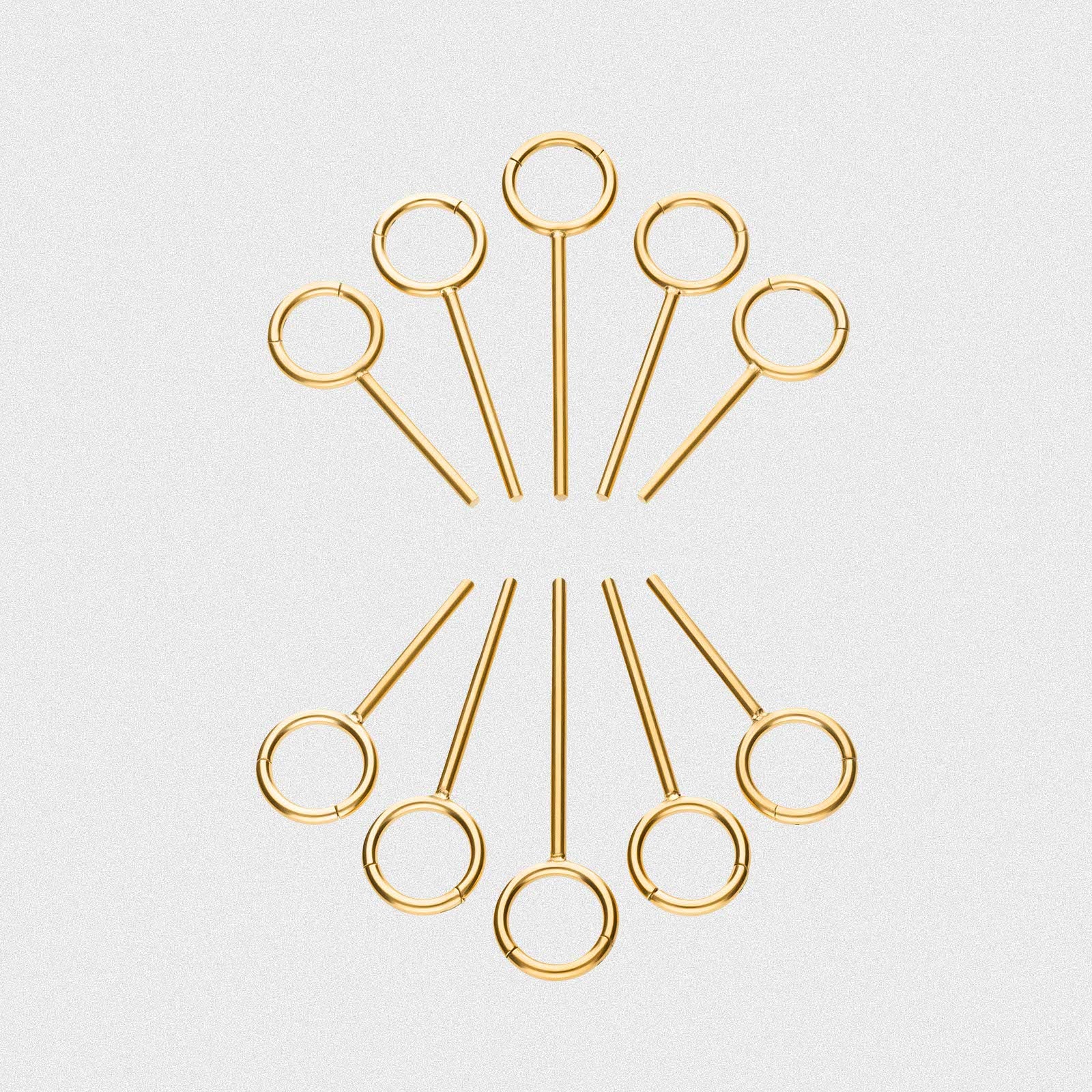 Sun Beam Gold PVD Ear Weight