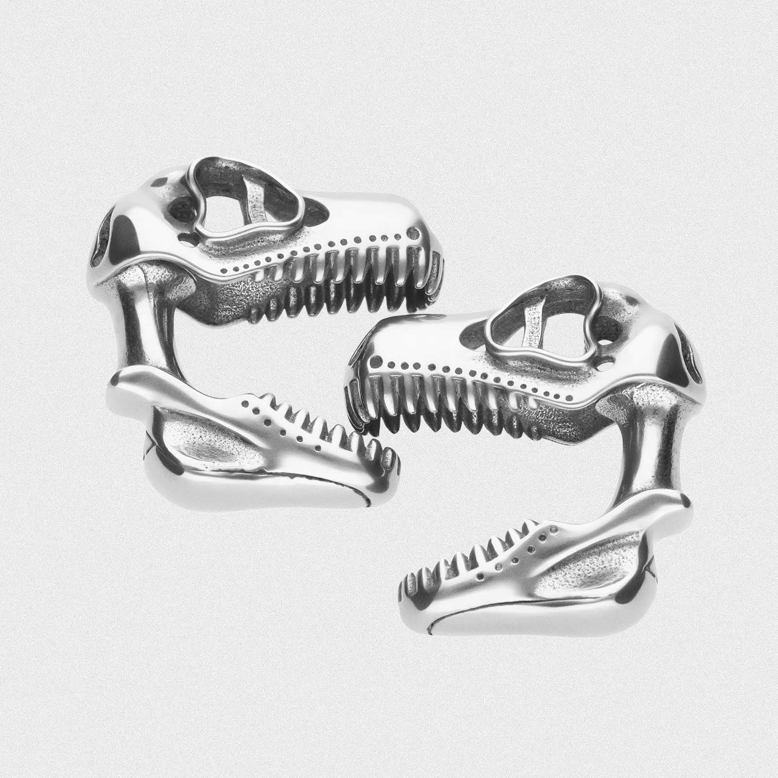 Surgical Steel Dino Skull Ear Weight