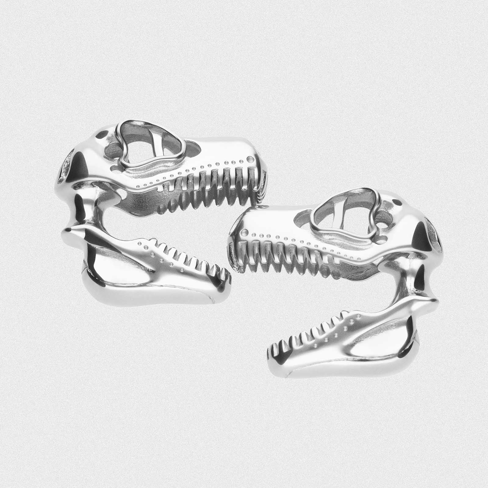 Surgical Steel Large Dino Skull Ear Weight