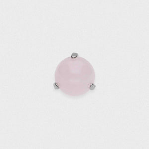 Three Prong Rose Quartz Titanium Threaded Top