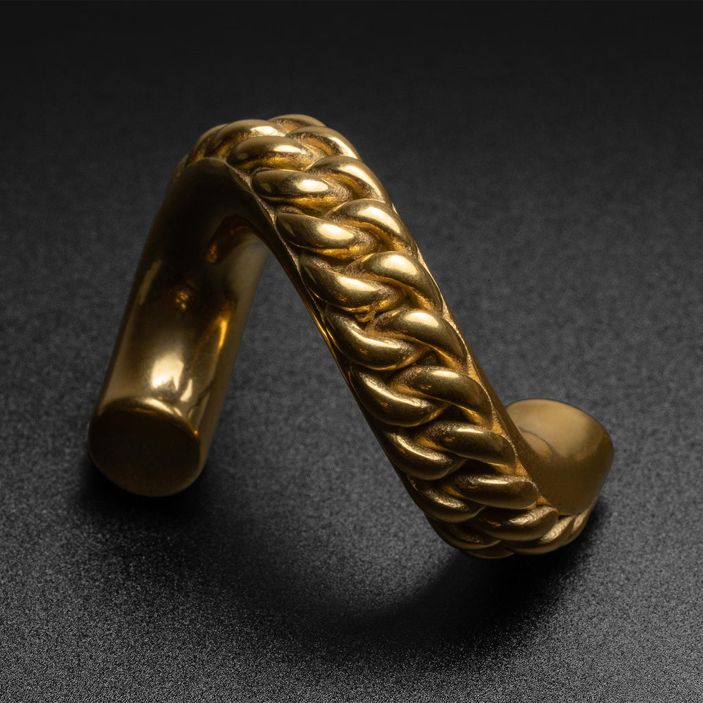 Twisted Chain Link Gold PVD Ear Weight