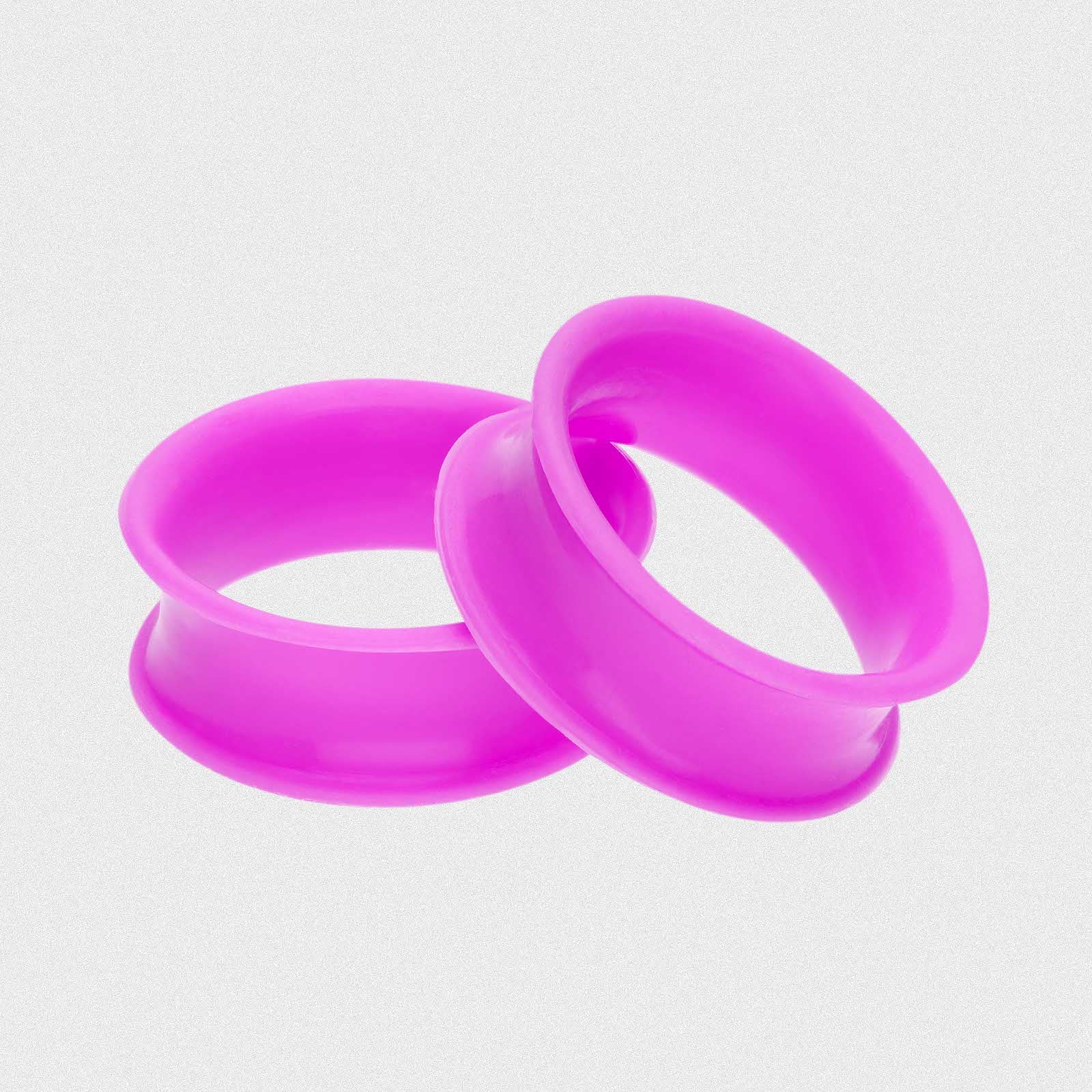 Unicorn Purple Pearl Silicone Double Flare Tunnel