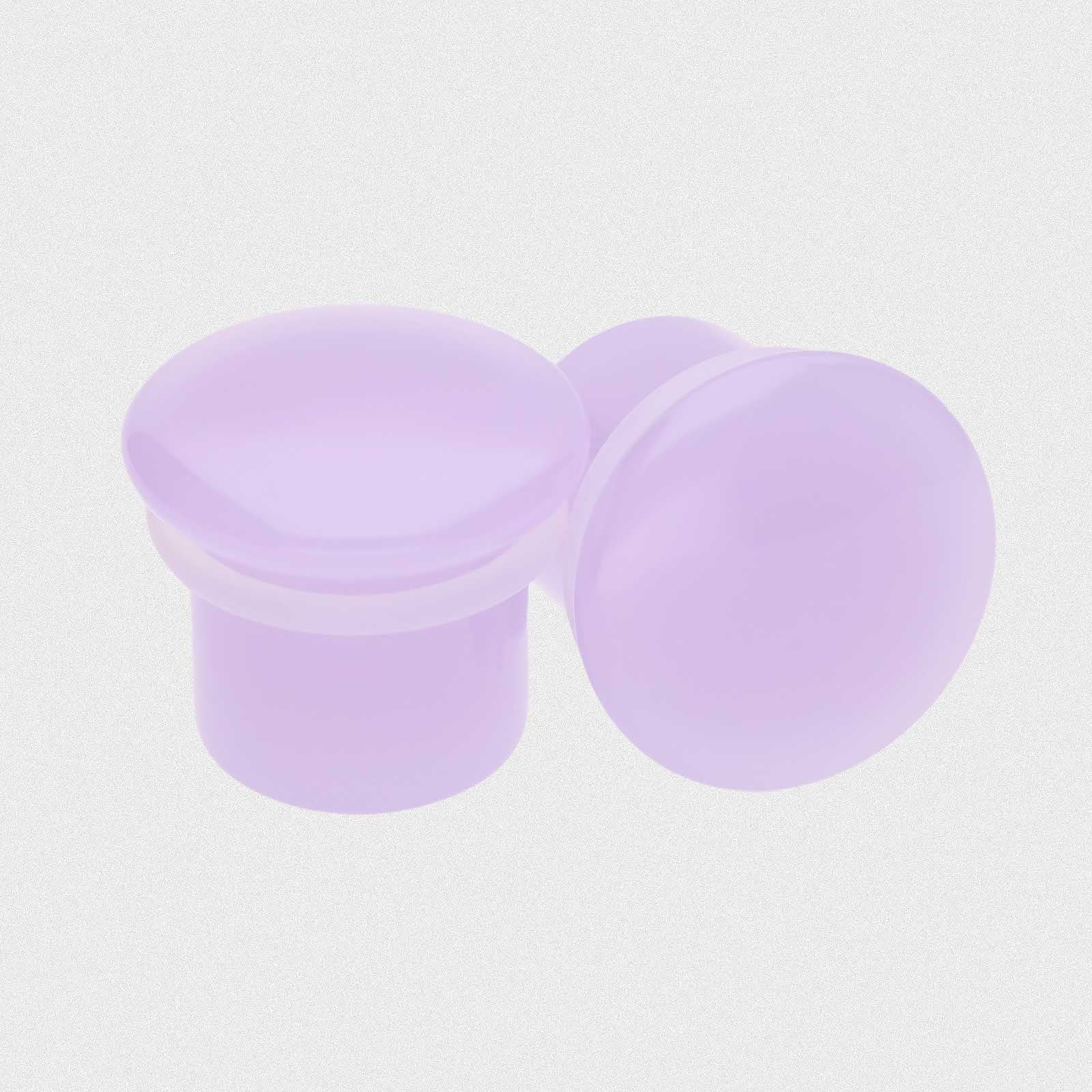 Violet Glass Single Flare Convex Plug