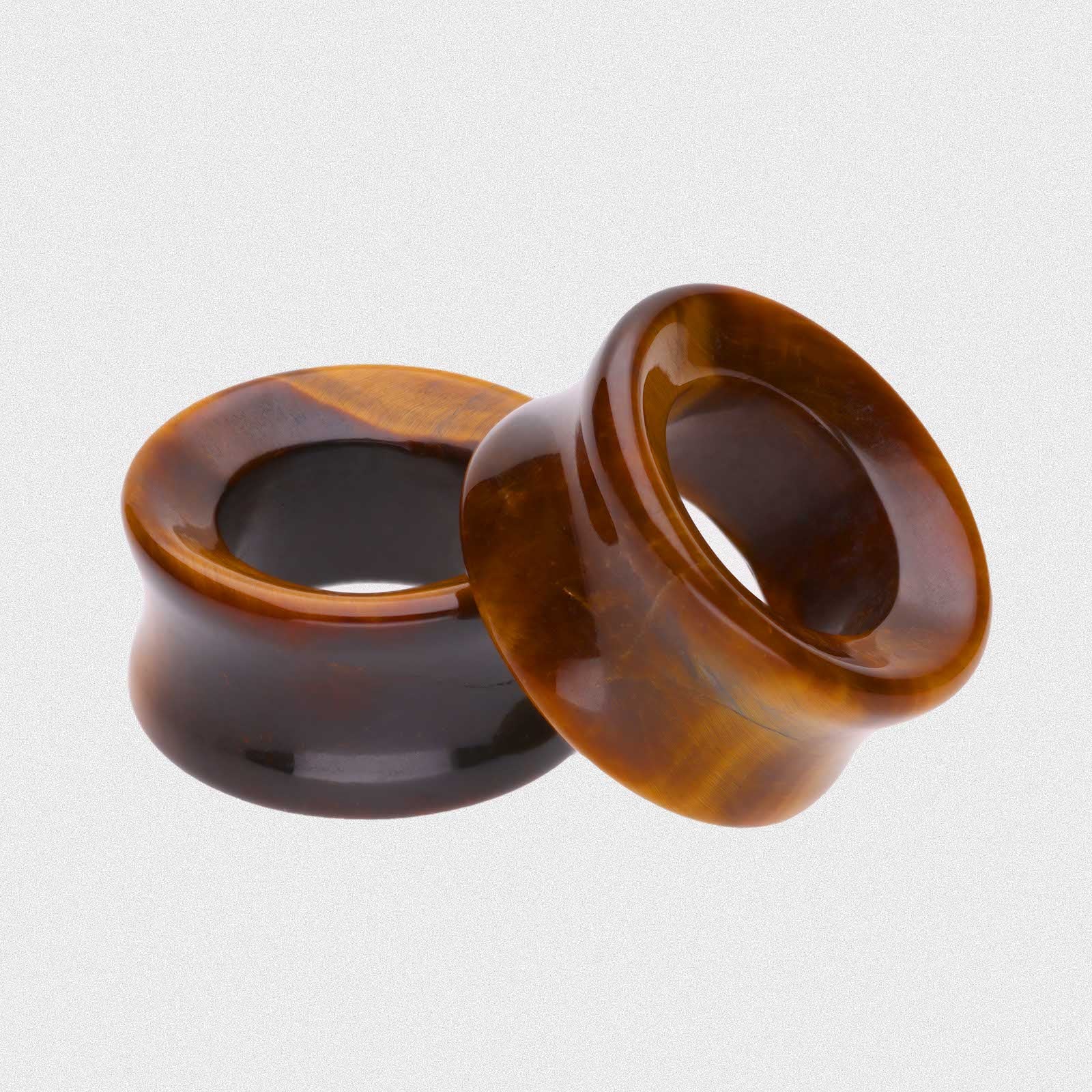 Green Aventurine Double Flare Concave Stone Tunnel