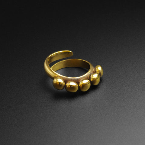 Beaded Brass Ring