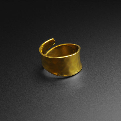 Hammered Brass Ring