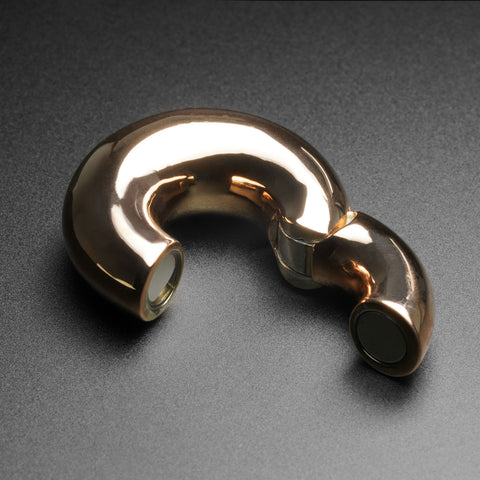 Rose Gold PVD Magnetic Circle Ear Weight