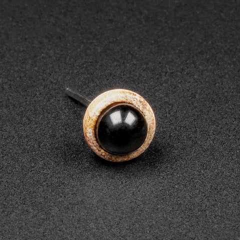 Black Onyx & Olive Wood Ball Threadless Top