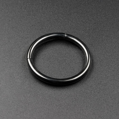 Black PVD Titanium Hinged Segment Ring