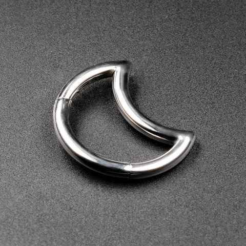 Crescent Titanium Hinged Segment Daith Earring
