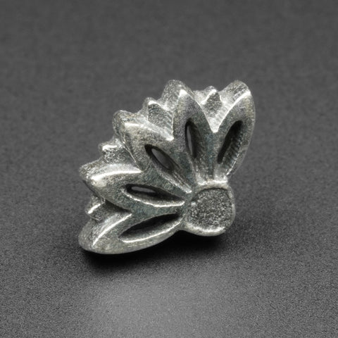 Lotus Flower 925 Silver Threadless Top