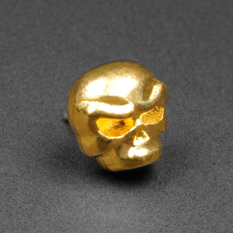 Skull 18k Gold Plated Threadless Top